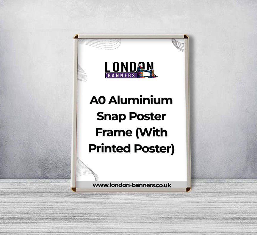 A0 Aluminium Snap Poster Frame (With Printed Poster)