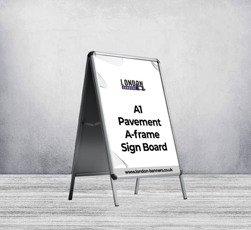 A1 Pavement A-frame Sign Board (With Printed Poster)