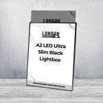 A2 LED Ultra Slim Black Lightbox
