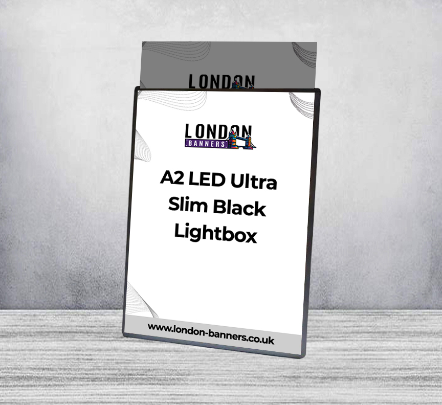 A2 LED Ultra Slim Black Lightbox