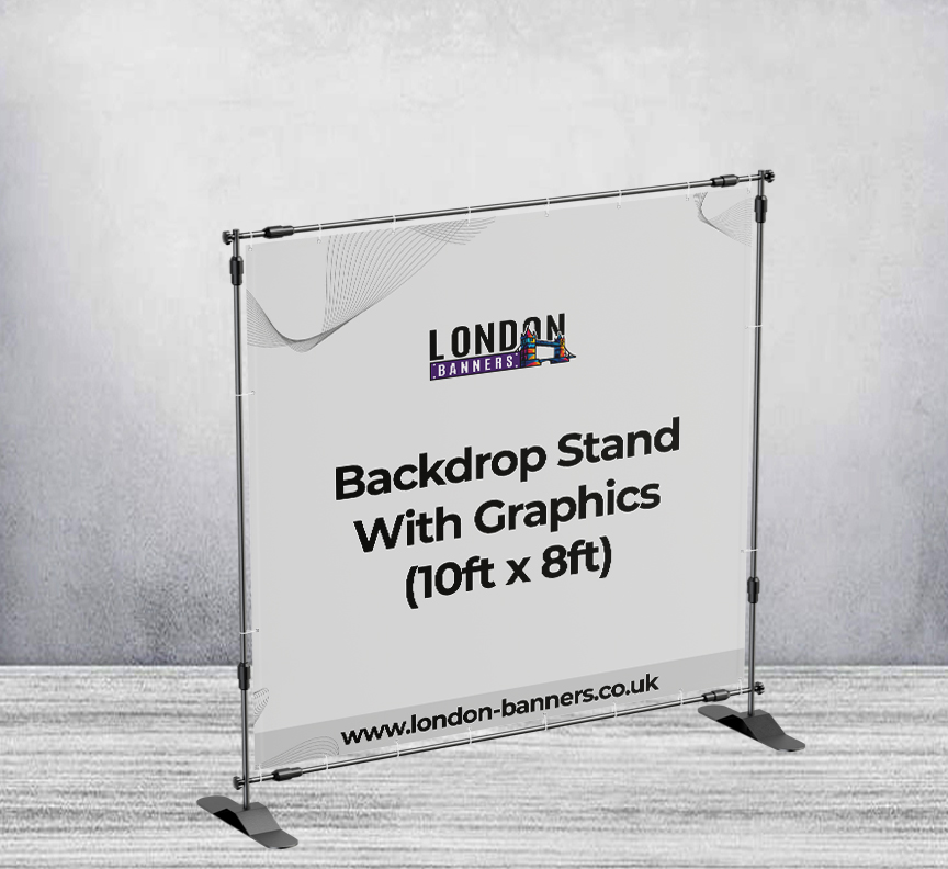 Backdrop Stand With Graphics (10ft x 8ft)