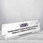 Double-Sided Outdoor Banners and Stands 2000mm x 1000mm (With Banner)