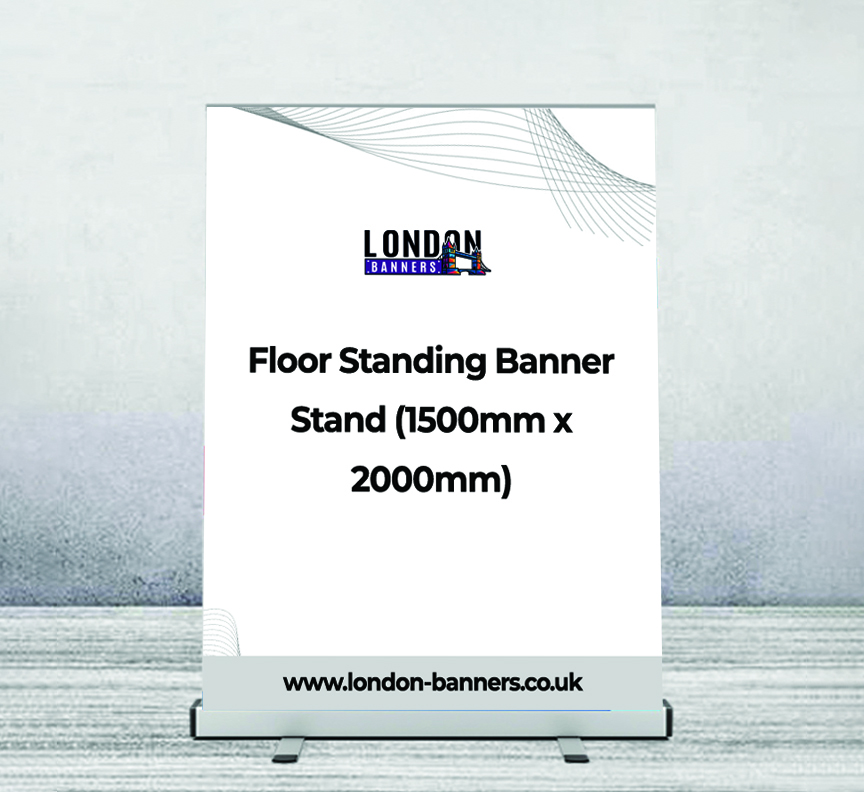Floor Standing Banner Stand (1500mm x 2000mm)