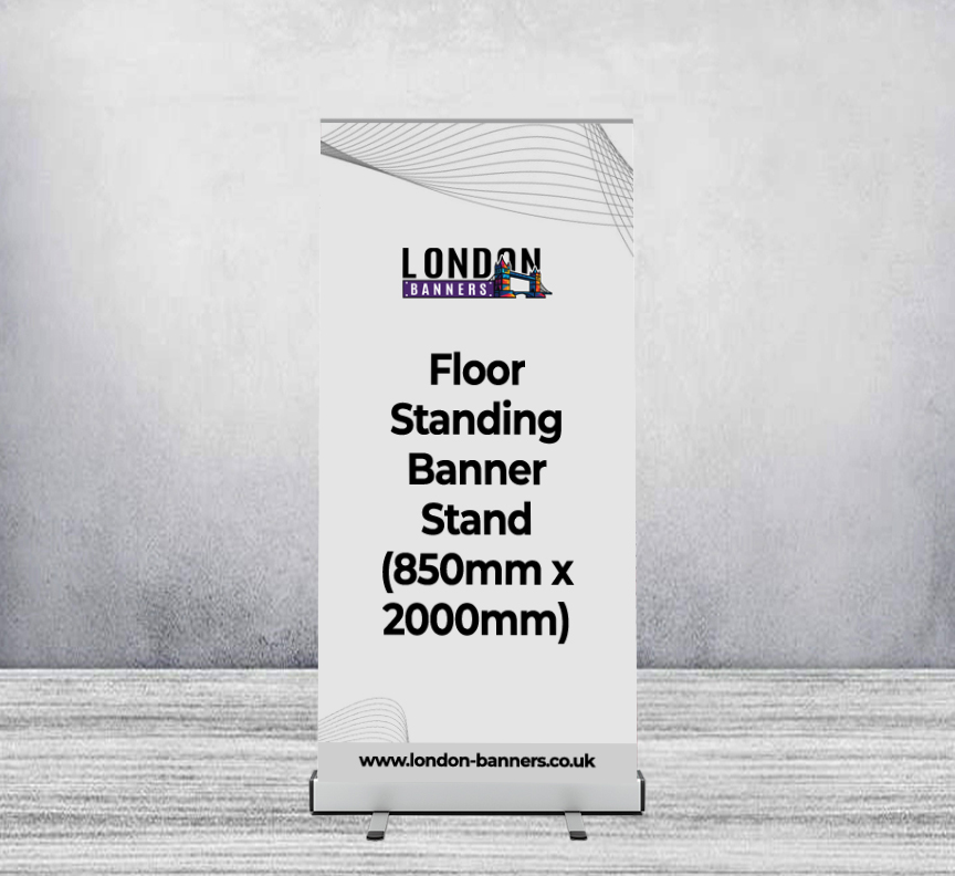 Floor Standing Banner Stand (850mm x 2000mm)
