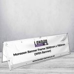 Monsoon Banner Frame 1500mm x 700mm (With Banner)