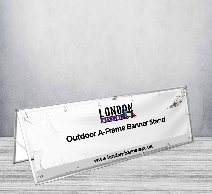 Outdoor A-Frame Banner Stand