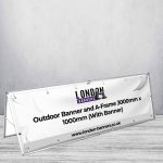 Outdoor A-Frame Banner Stand 3000mm x 1000mm (With Banner)