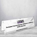 Portable Framed Banner 3000mm x 1000mm (With Banner)