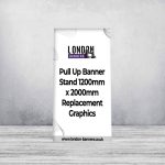 Pull Up Banner Stand 1200mm x 2000mm Replacement Graphics