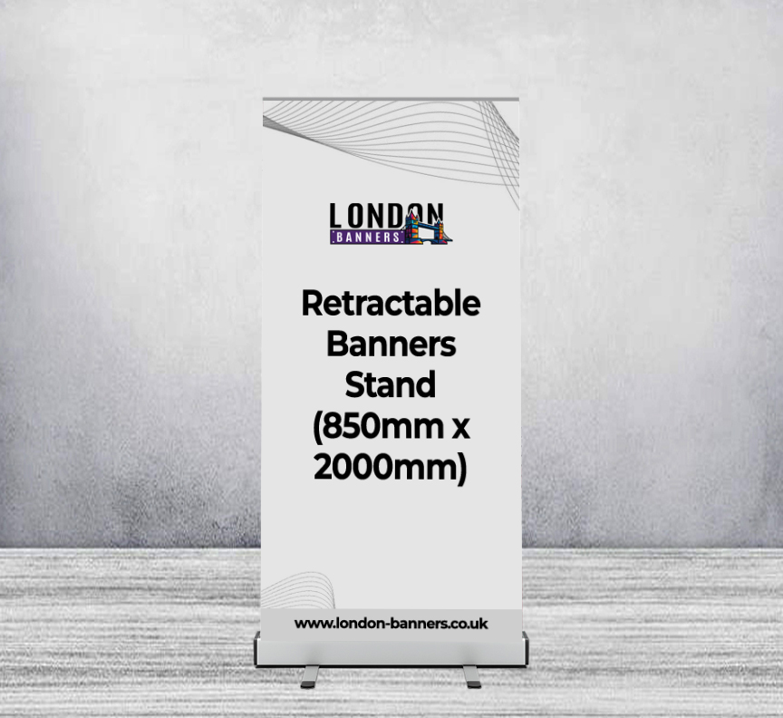Retractable Banners Stand (850mm x 2000mm)