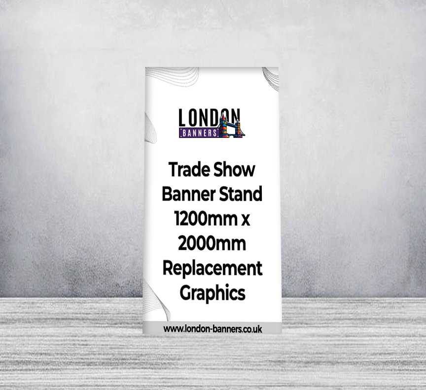 Trade Show Banner Stand 1200mm x 2000mm Replacement Graphics