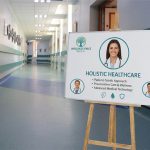 Healthcare Easel With Printed Sign
